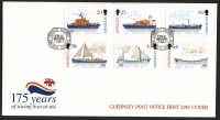 Guernsey  1999  6 Werte auf 1 FDC  Fischfangflotte