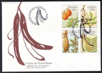 Guinea - Bissau  1992  4 Werte auf 1 FDC  Heimische Früchte