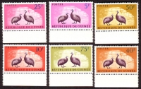 Guinea  1961  6 Werte  **  Perlhühner
