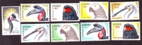 Guinea  1962  9 Werte  **  Heimische Vögel  FM