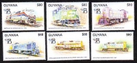 Guyana  1999  6 Werte  **  Eisenbahnen