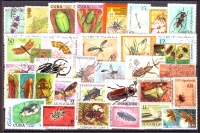 Insekten  Nr. 03  30 Werte  gestempelt  alle Welt