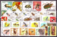 Insekten  Nr. 05  30 Werte  gestempelt  alle Welt
