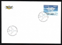 Island  1994  1 Wert auf 1 FDC  Passagierflugzeug