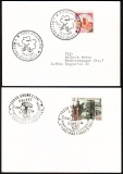 Italien  1983  2 Karten mit je 2 Pilzsonderstempel
