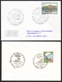 Italien  1988  2 Briefe mit je 2 Pilzsonderstempel