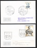 Italien  1984  2 Briefe mit 4 Stempel  Trüffelsuche  (23)