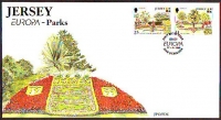 GB - Jersey  1999  2 Werte auf  1 FDC  Nationalpark