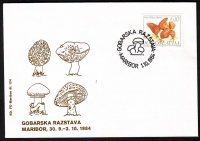 Jugoslawien  1984  1 FDC  Pilzstempel  Pilzmarke  Pilzzudruck