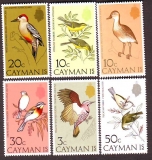 Kaiman - Inseln  1974  6 Werte  **  Heimische Vögel