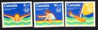 Kanada  1975  3 Werte  **  Olympiade  "Montreal"