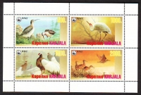 Karjala  1998  4 Werte  **  KLB  Vögel  WWF