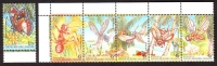 Kokos - Inseln  1995  6 Werte  **  Insekten / Schmetterlinge
