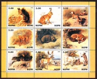 Komi  2000  9 Werte  **  KLB  Wildtiere