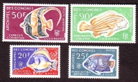 Komoren  1968  4 Werte  **  Heimische Meeresfische