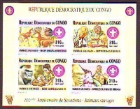 Preview: Kongo (Kinshasa)  2007  4 W. + 4 Bl.  **  B  KLB  Großtiere