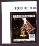 Kongo (Kinshasa)  2004  1 Wert  **  Gold  Schreiseeadler