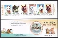 Korea - Nord  2002  1 MH  **  A  Hunde und Hauskatzen