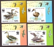 Korea - Nord  2004  4 Werte  **  B  Schwanengans  WWF
