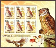 Preview: Korea - Nord  2006  12 Werte  **  B  2 KLB  Eule / Scheidling