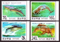 Korea - Nord  2006  4 Werte  **  Wale aus aller Welt