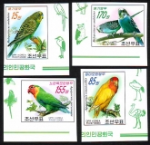 Korea - Nord  2008  4 Werte  **  B  Papageien