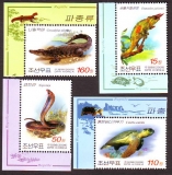 Korea - Nord  2009  4 Werte  **  A  Reptilien / Amphibien