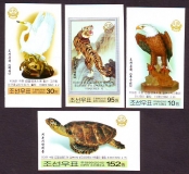 Korea - Nord  2010  4 Werte  **  B  Adler / Schwan / Tiger / Schildkröte