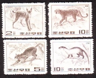 Korea - Nord  1964  4 Werte  **  Wildtiere
