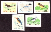 Korea - Nord  1965  5 Werte  **  B  Singvögel