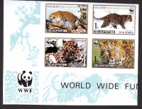 Korea - Nord  1998  4 Werte  **  ZD  B  Amur-Leopard  WWF