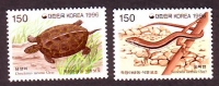 Korea - Süd  1996  2 Werte  **  Schildkröte / Skink