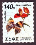 Korea - Nord  2006  1 Wert  **  Edelfalter / Blume