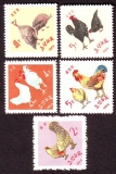 Korea - Nord  1964  5 Werte  **  Heimische Hühnerrassen
