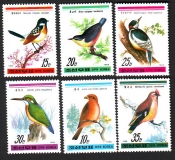 Korea - Nord  1988  6 Werte  **  Singvögel