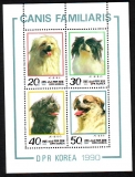 Korea - Nord  1990  4 Werte  **  KLB  Hunderassen