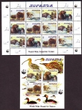 Korjakia  2000  12 W. + 1 Bl.  **  KLB  Geschützte Tiere  WWF