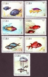 Kuba  1969  7 Werte  **  Fische und Meerestiere