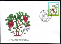 Lettland  2007  1 Wert auf 1 FDC  Waldbeeren