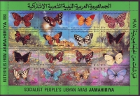 Preview: Libyen  1981  5 Blöcke  **  KLB  Schmetterlinge