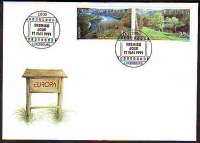 Luxemburg  1999  2 Werte auf  1 FDC  Nationalpark
