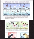 Preview: Malediven  2002  32 W. + 4 Bl.  **  Heimische Vögel