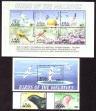 Preview: Malediven  2002  32 W. + 4 Bl.  **  Heimische Vögel