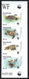 Malediven  1995  4 Werte  **  ZD  B  Karettschildkröte  WWF