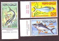 Marokko  1967  3 Werte  **  Fische