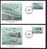 Preview: Marshall Inseln  1993  4 Werte auf 4 FDC  Militärflugzeuge