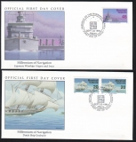 Preview: Marshall Inseln  1994  5 Werte auf 4 FDC  Segelschiffe / Kreuzer