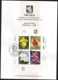 Marshall Inseln  1995  4 Werte auf 1 ETB  KLB  Orchideen
