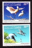 Mauretanien  1986  2 Werte  **  Zügelseeschwalbe / Löffler