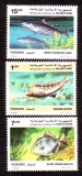 Mauretanien  1987  3 Werte  **  Heimische Meeresfische
